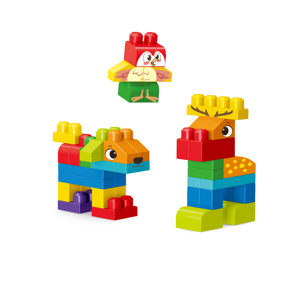 Set de constructie STEAM - Animalute haioase (44 piese) - Atelieru' lui Mesterica