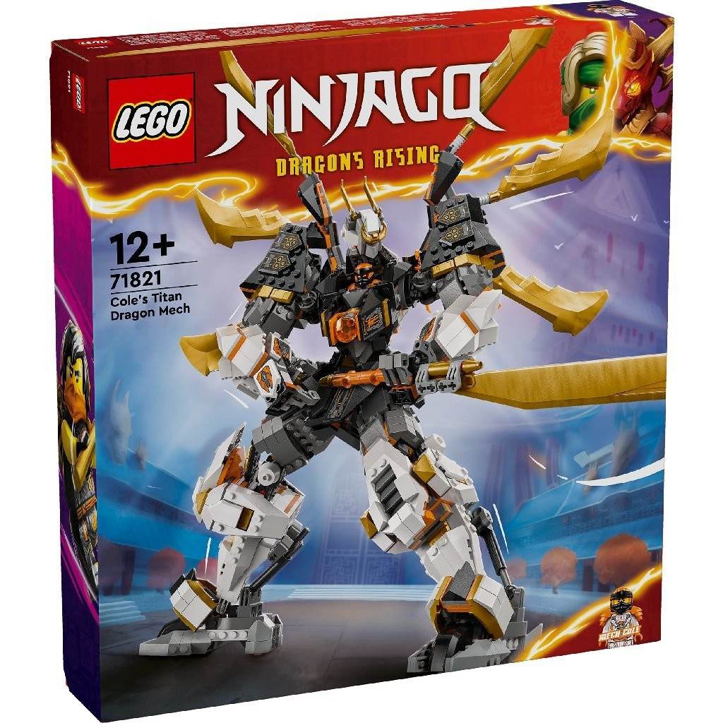 LEGO NINJAGO ROBOTUL-DRAGON DE TITAN AL LUI COLE 71821 - Atelieru' lui Mesterica