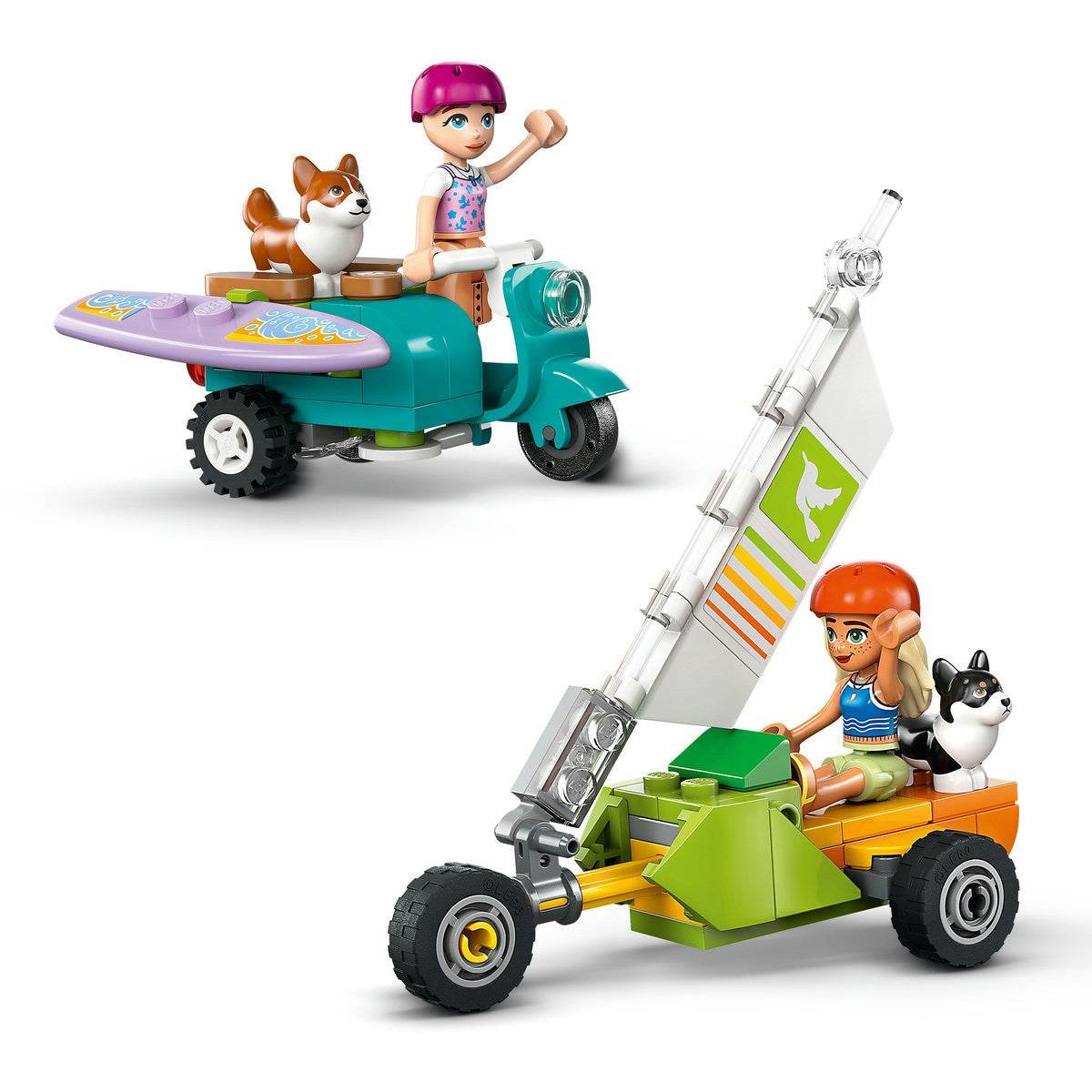 LEGO FRIENDS AVENTURI CU CATEI LA SURFING SI PE SCUTER 42641 - Atelieru' lui Mesterica
