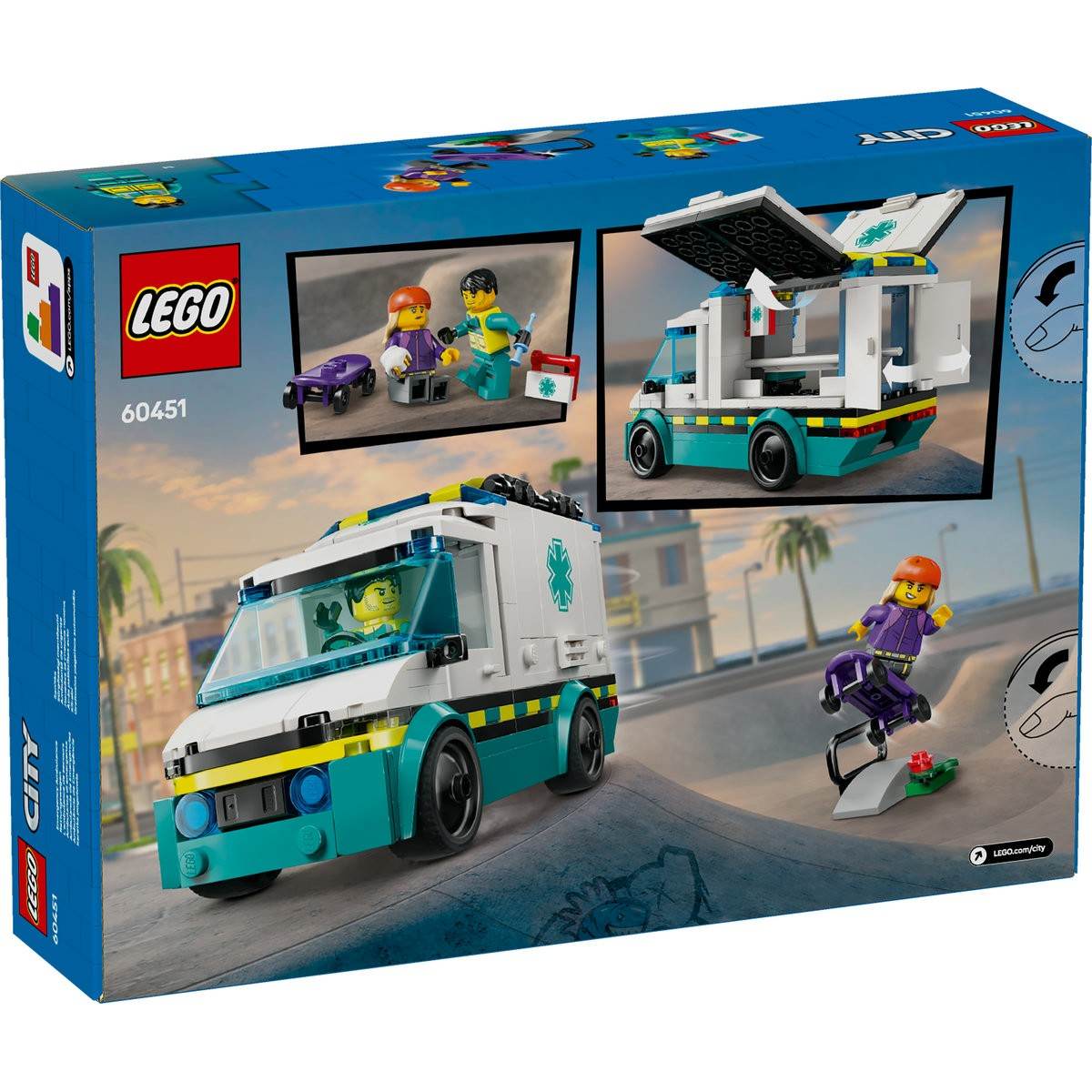 LEGO CITY AMBULANTA DE URGENTE 60451 - Atelieru' lui Mesterica