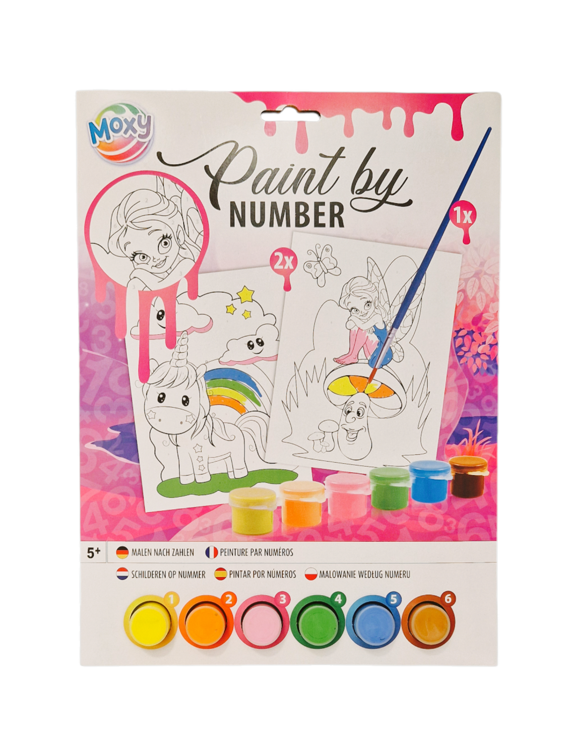 Set pictura pe numere - Unicorn si zana