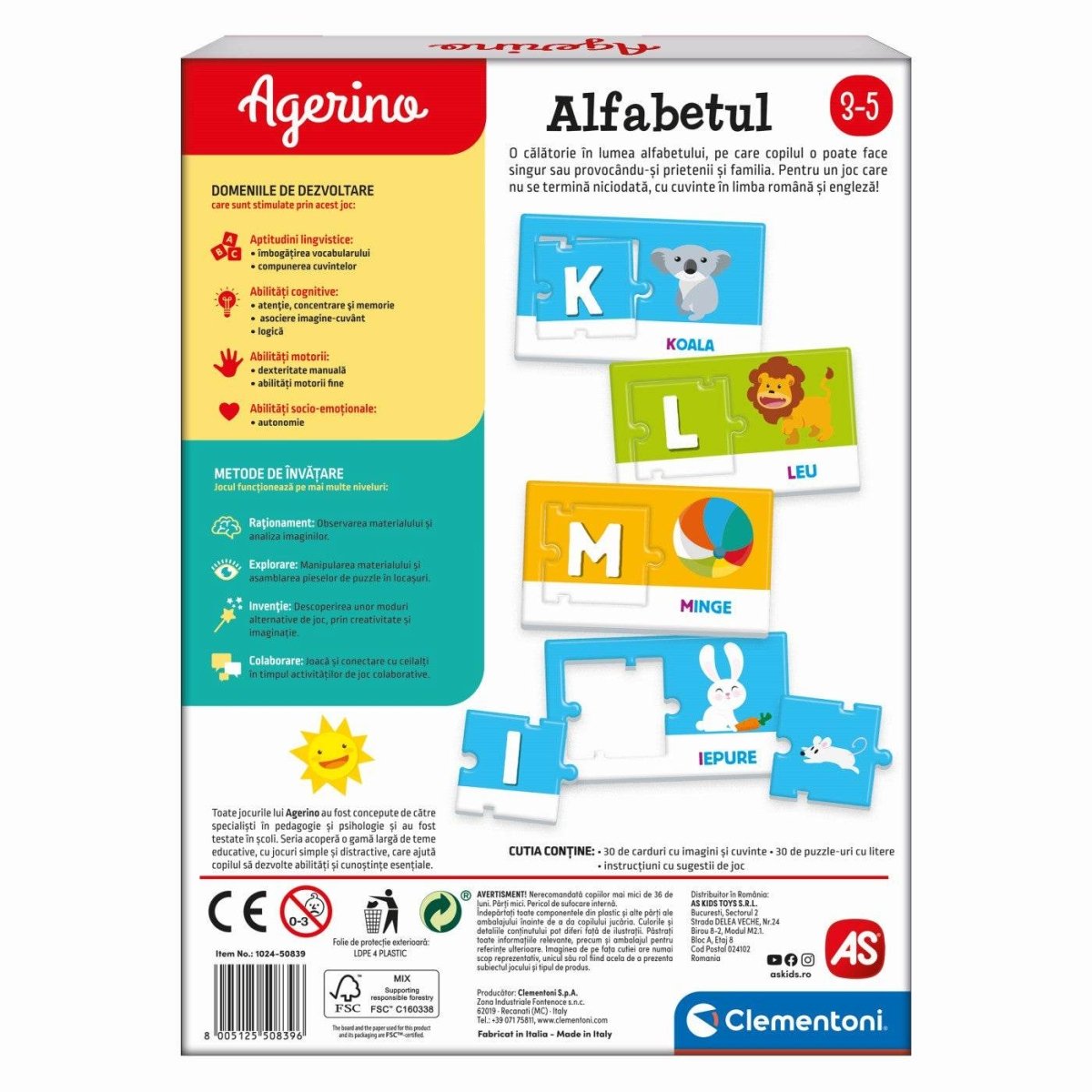 AGERINO ALFABETUL EDUCATIV Atelieru' lui Mesterica | Jucarii, haine si incaltaminte pentru copii