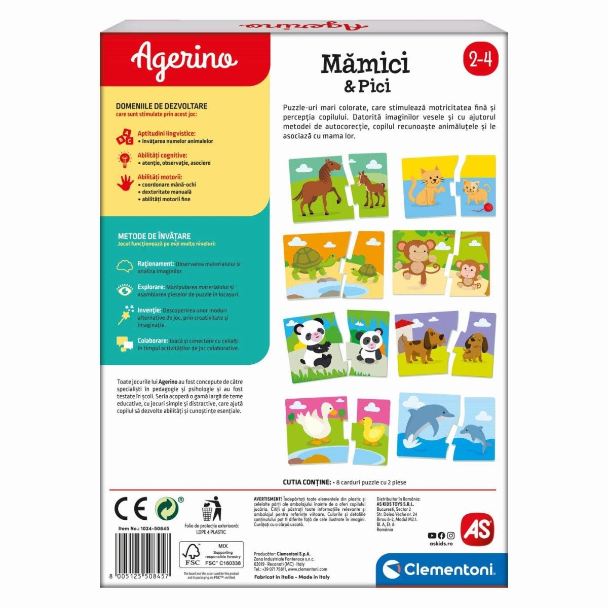 AGERINO JOC EDUCATIV MAMICI SI PICI Atelieru' lui Mesterica | Jucarii, haine si incaltaminte pentru copii