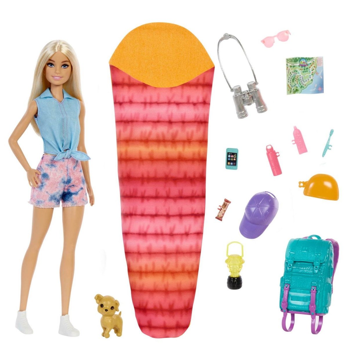 BARBIE CAMPING BARBIE MALIBU CU ACCESORII Atelieru' lui Mesterica | Jucarii, haine si incaltaminte pentru copii