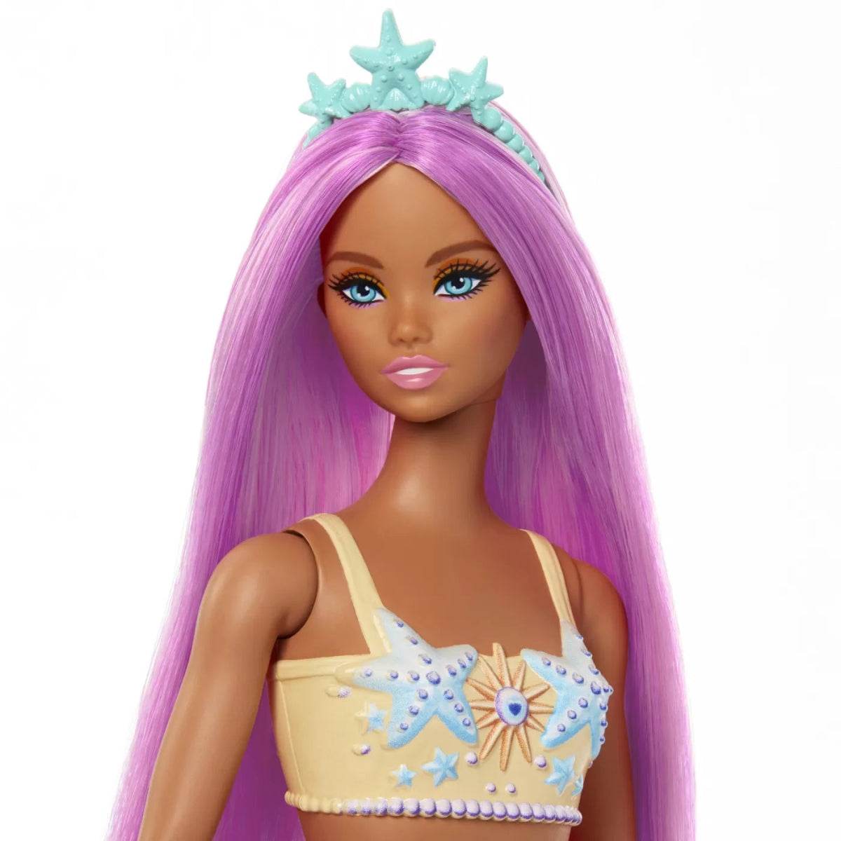 BARBIE DREAMTROPIA PAPUSA SIRENA CU PARUL ROZ SI COADA PORTOCALIE - Atelieru' lui Mesterica