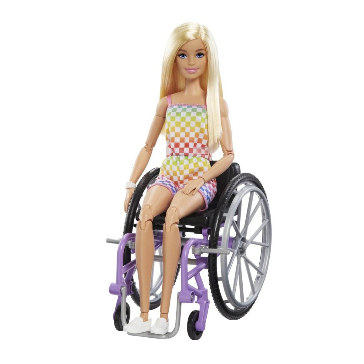 BARBIE PAPUSA BARBIE BLONDA IN SCAUN CU ROTILE - Atelieru' lui Mesterica