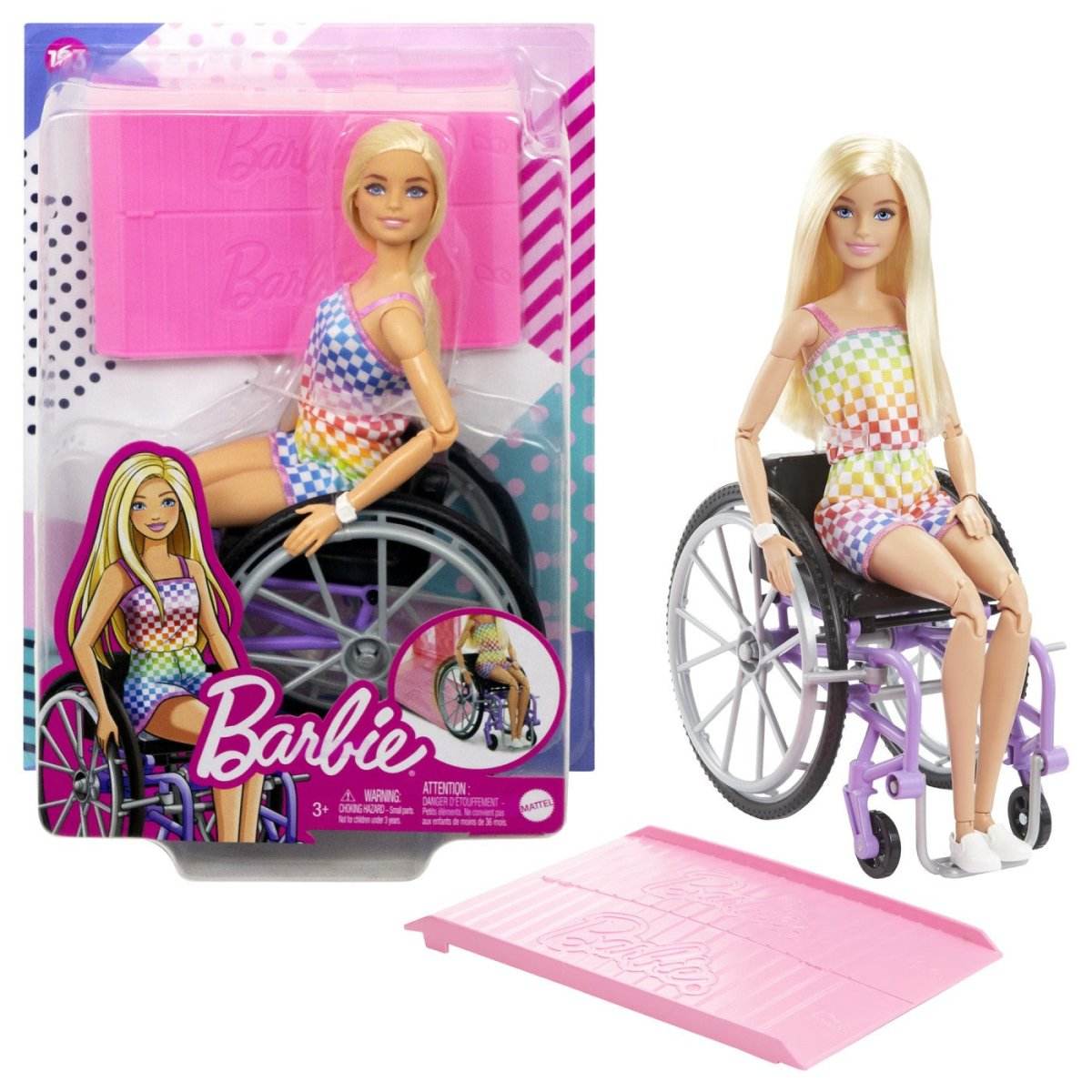 BARBIE PAPUSA BARBIE BLONDA IN SCAUN CU ROTILE - Atelieru' lui Mesterica