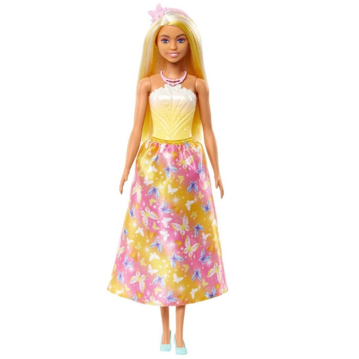 BARBIE PAPUSA BARBIE CU PARUL BLOND SI GALBEN Atelieru' lui Mesterica | Jucarii, haine si incaltaminte pentru copii