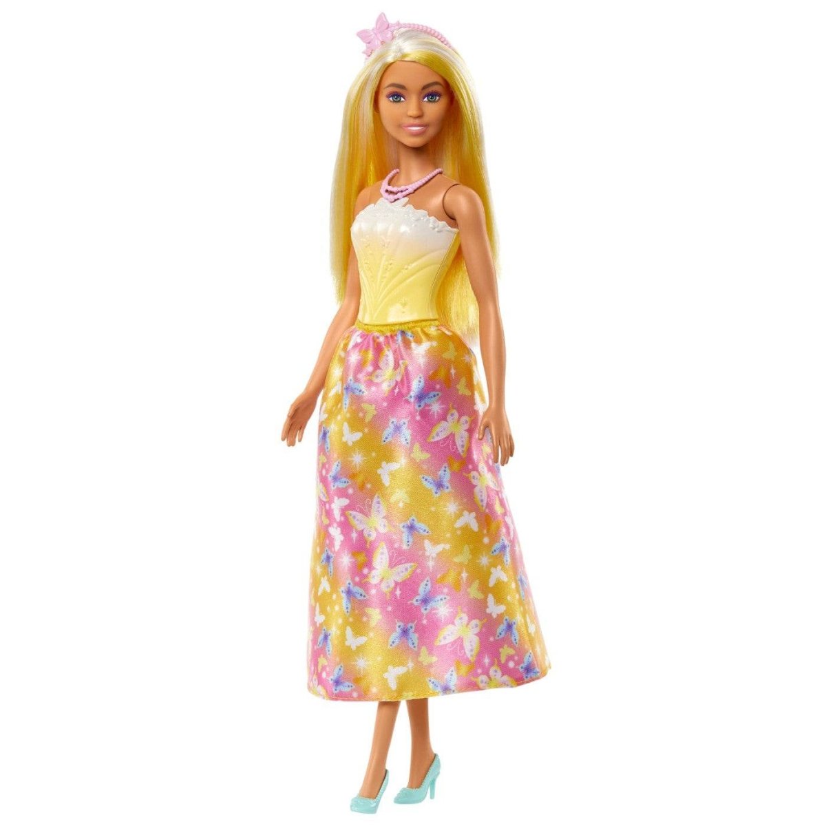 BARBIE PAPUSA BARBIE CU PARUL BLOND SI GALBEN Atelieru' lui Mesterica | Jucarii, haine si incaltaminte pentru copii