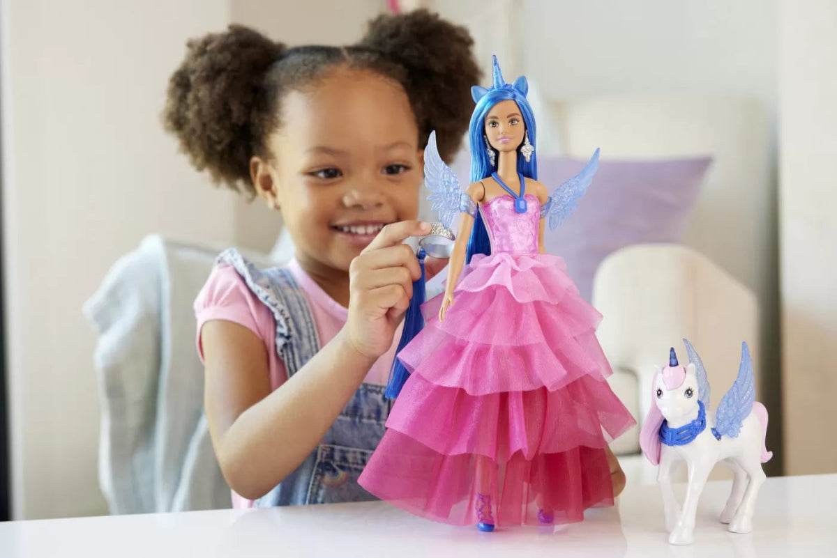 BARBIE PAPUSA BARBIE CU UNICORN - Atelieru' lui Mesterica