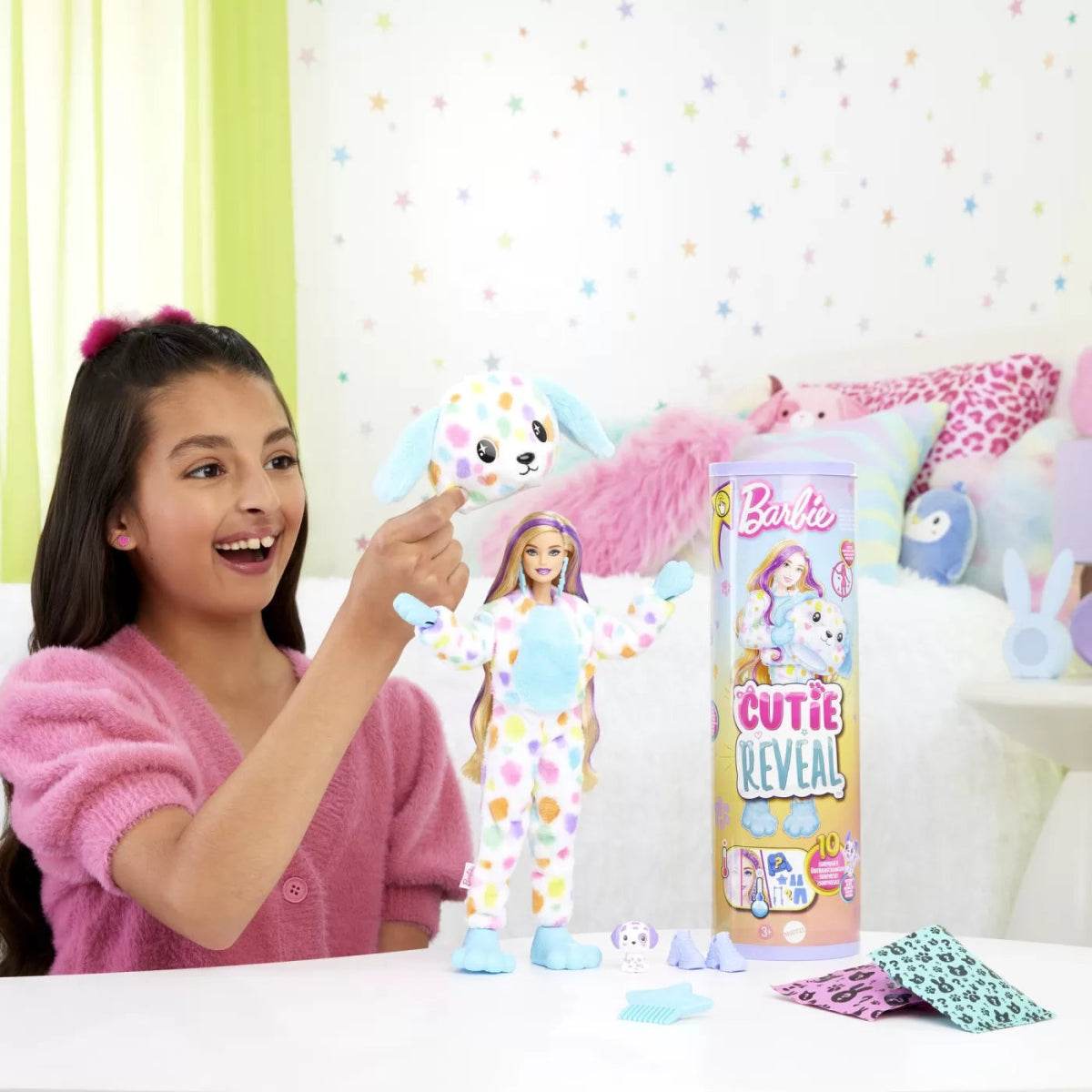 BARBIE PAPUSA BARBIE CUTIE REVEAL DALMATIAN - Atelieru' lui Mesterica