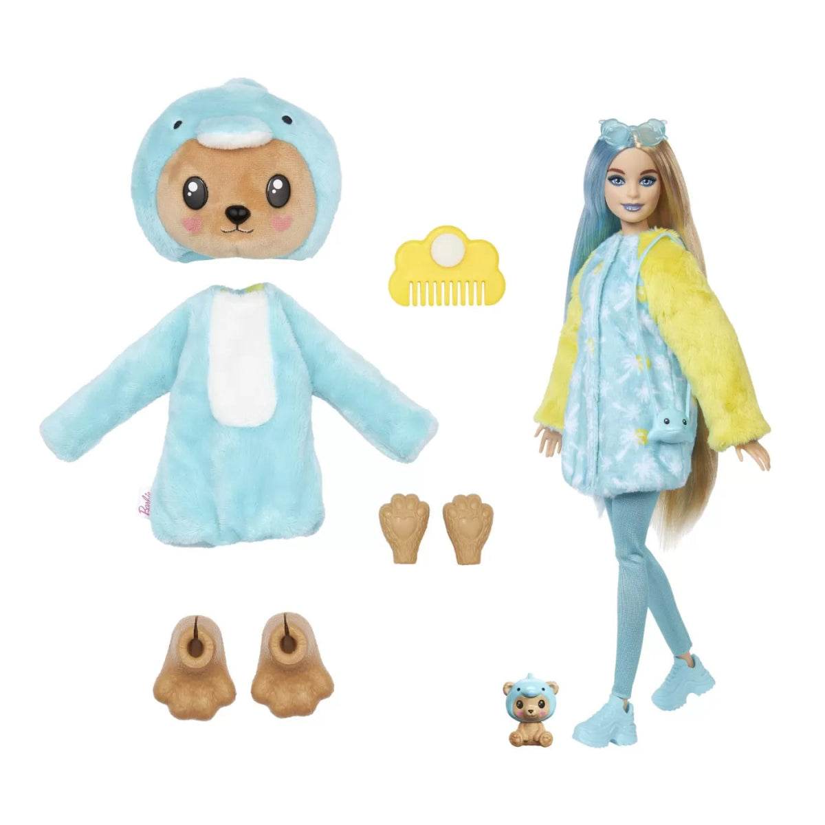 BARBIE PAPUSA BARBIE CUTIE REVEAL DELFIN URS - Atelieru' lui Mesterica