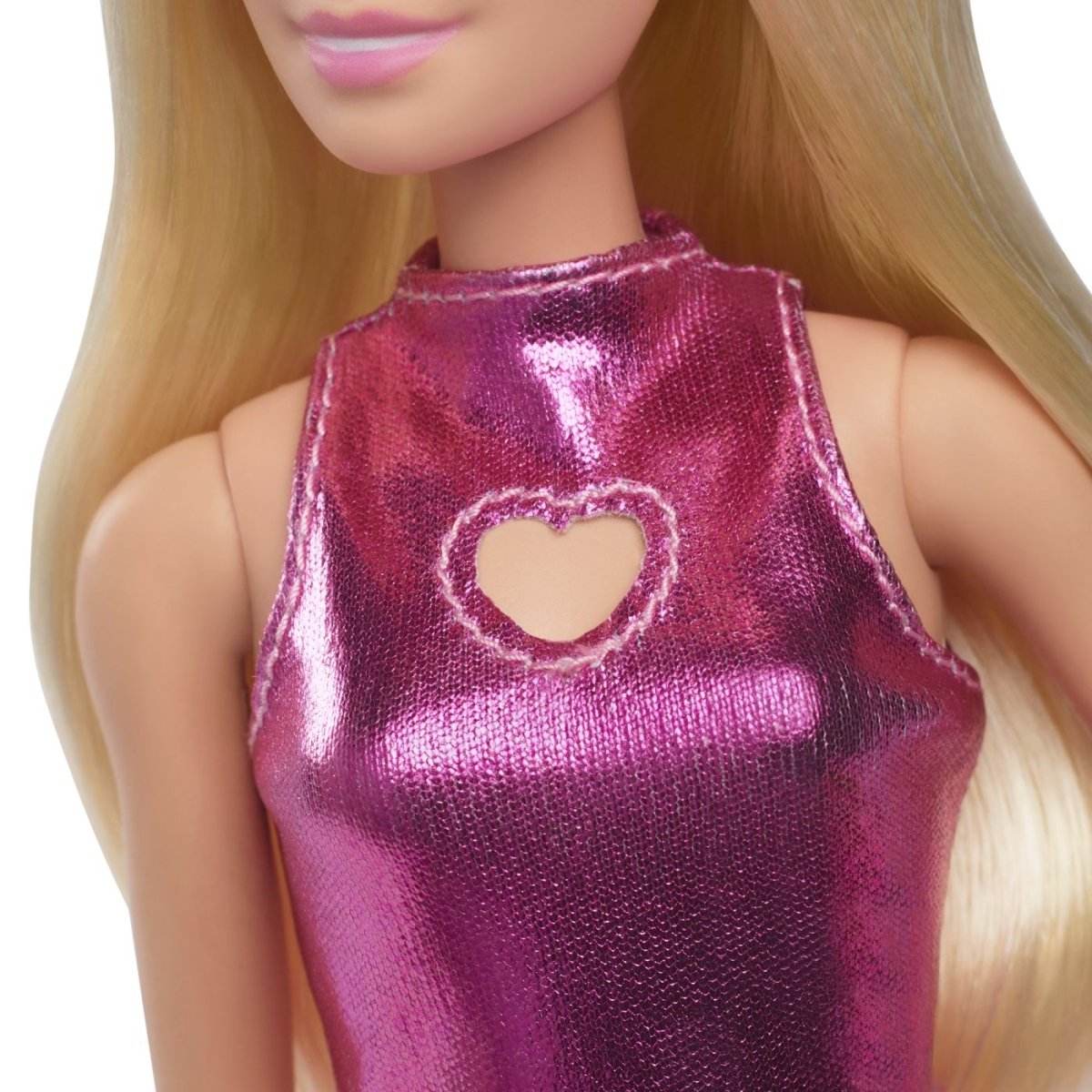 BARBIE PAPUSA BARBIE FASHIONISTAS BLONDA CU ROCHITA ROZ METALICA - Atelieru' lui Mesterica