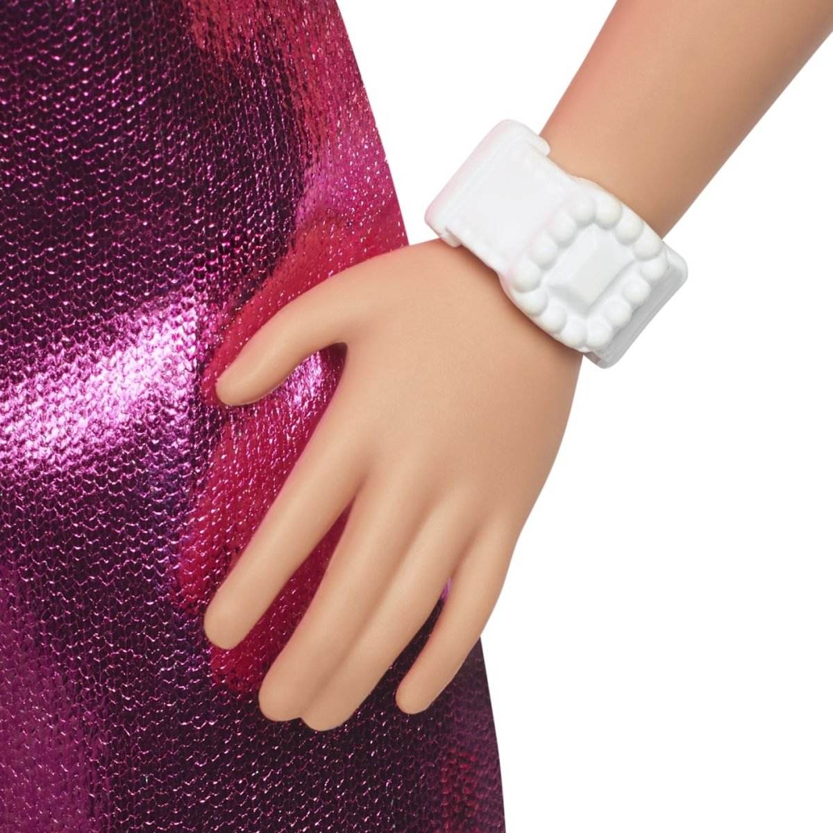 BARBIE PAPUSA BARBIE FASHIONISTAS BLONDA CU ROCHITA ROZ METALICA - Atelieru' lui Mesterica