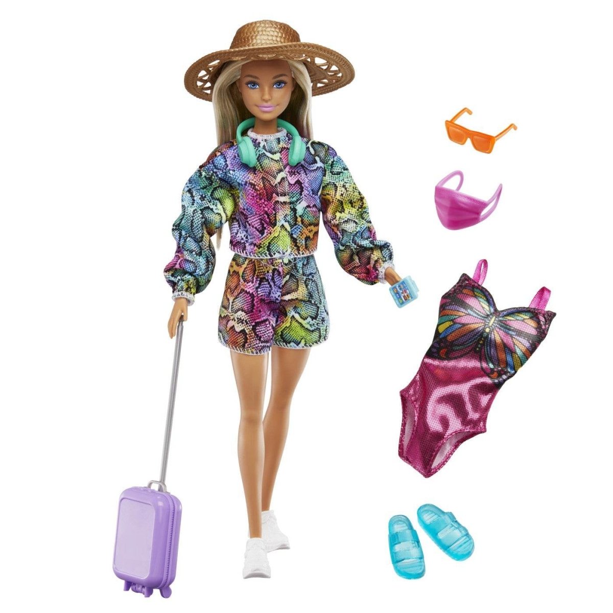 BARBIE PAPUSA BARBIE IN CALATORIE Atelieru' lui Mesterica | Jucarii, haine si incaltaminte pentru copii
