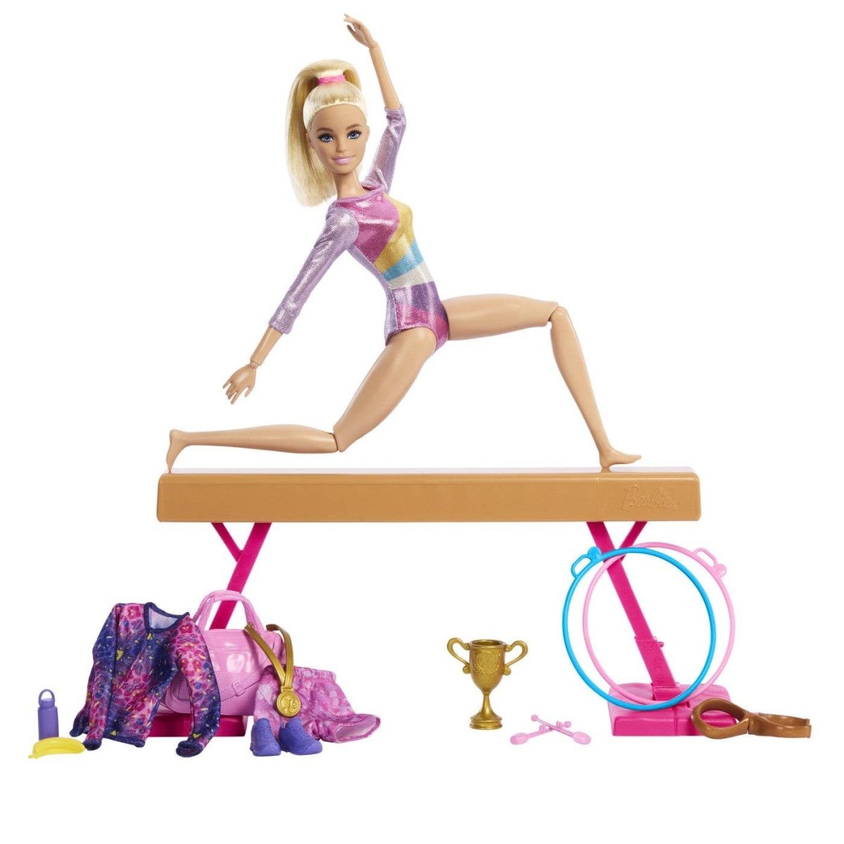 BARBIE PAPUSA BARBIE YOU CAN BE GIMNASTA BLONDA Atelieru' lui Mesterica | Jucarii, haine si incaltaminte pentru copii