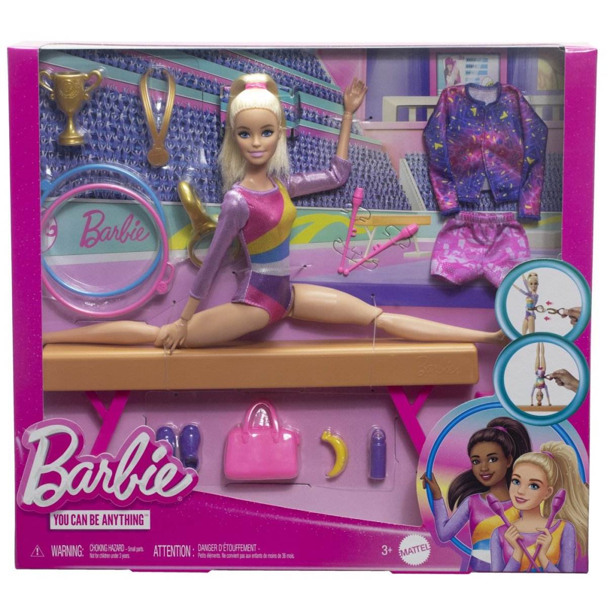 BARBIE PAPUSA BARBIE YOU CAN BE GIMNASTA BLONDA - Atelieru' lui Mesterica