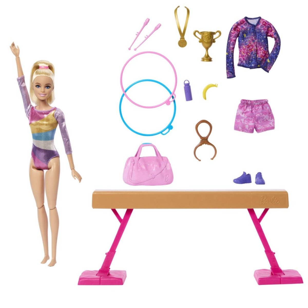 BARBIE PAPUSA BARBIE YOU CAN BE GIMNASTA BLONDA Atelieru' lui Mesterica | Jucarii, haine si incaltaminte pentru copii