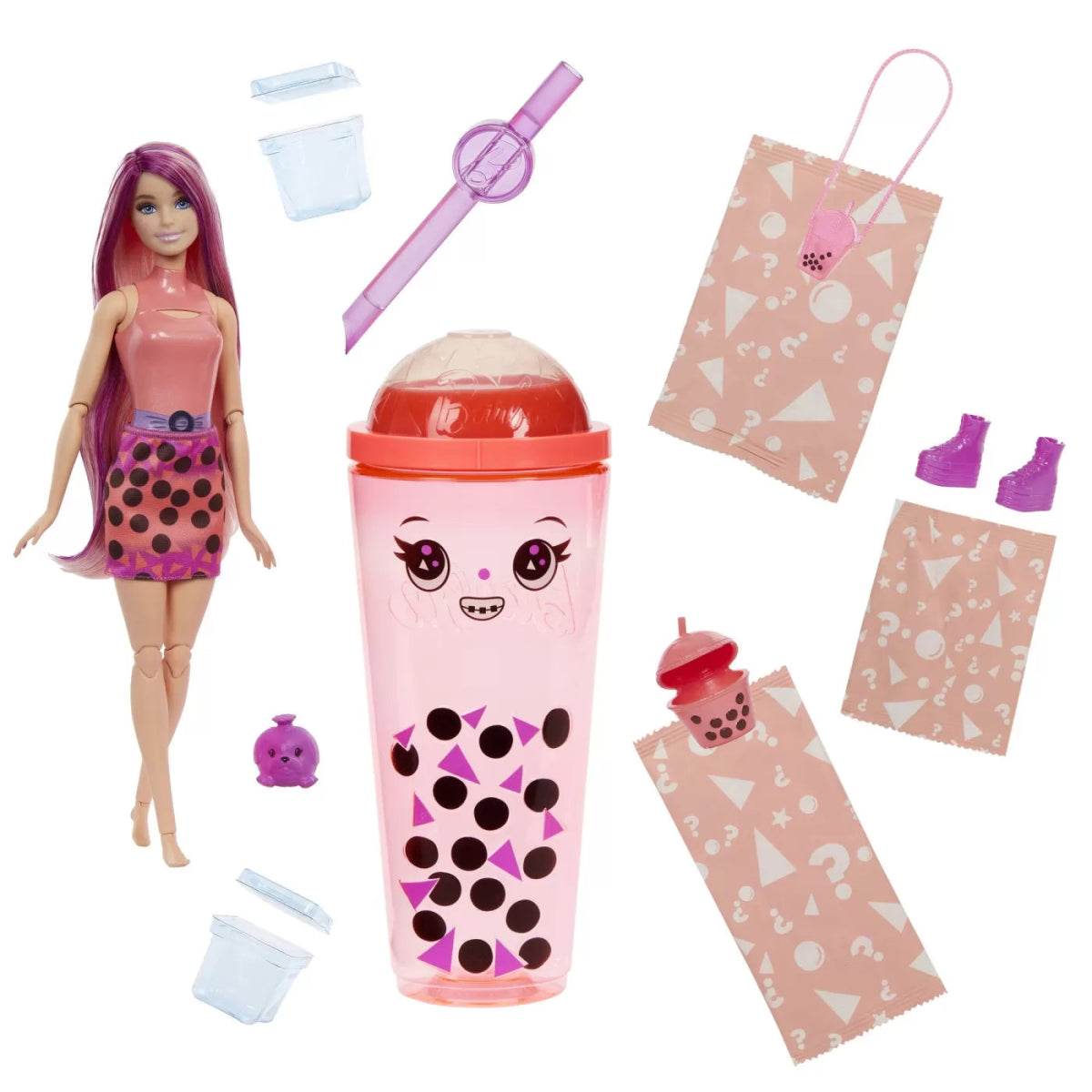 BARBIE POP REVEAL BUBBLE TEA PAPUSA BARBIE MANGO MOCHI - Atelieru' lui Mesterica