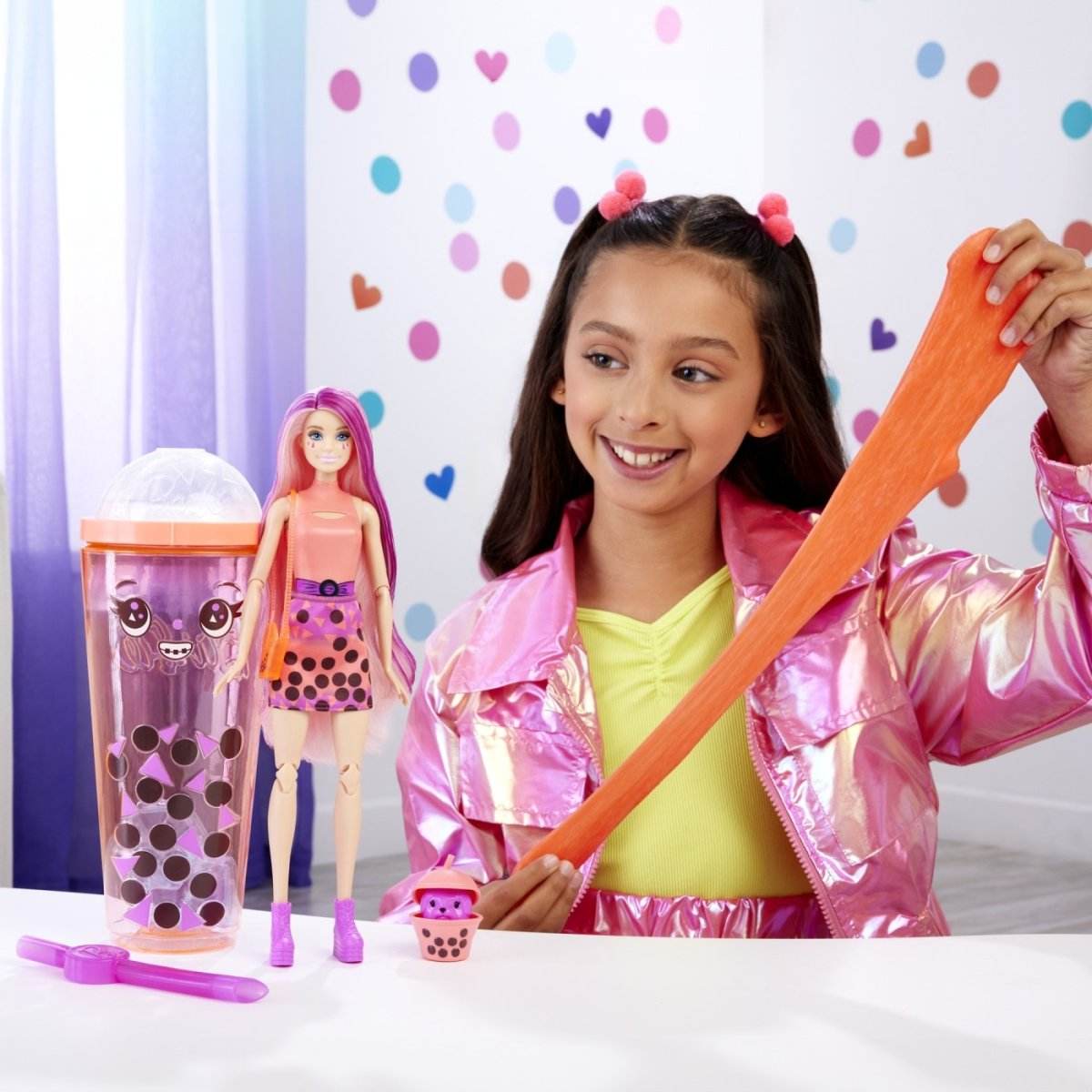 BARBIE POP REVEAL BUBBLE TEA PAPUSA BARBIE MANGO MOCHI - Atelieru' lui Mesterica