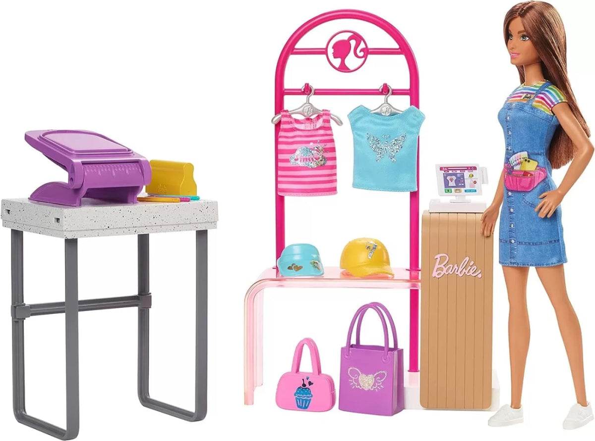 BARBIE SET BARBIE MAGAZINUL DE IMPRIMAT - Atelieru' lui Mesterica