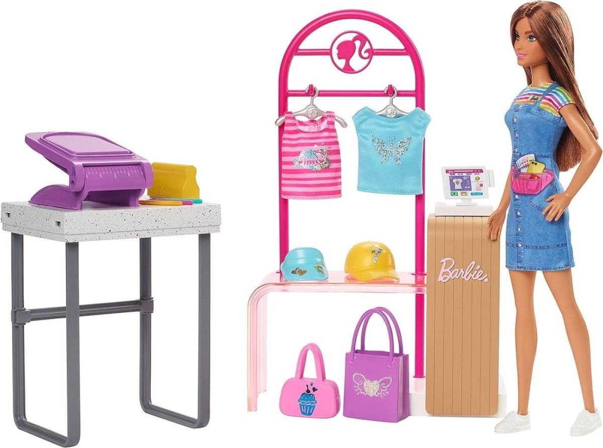 BARBIE SET BARBIE MAGAZINUL DE IMPRIMAT Atelieru' lui Mesterica | Jucarii, haine si incaltaminte pentru copii