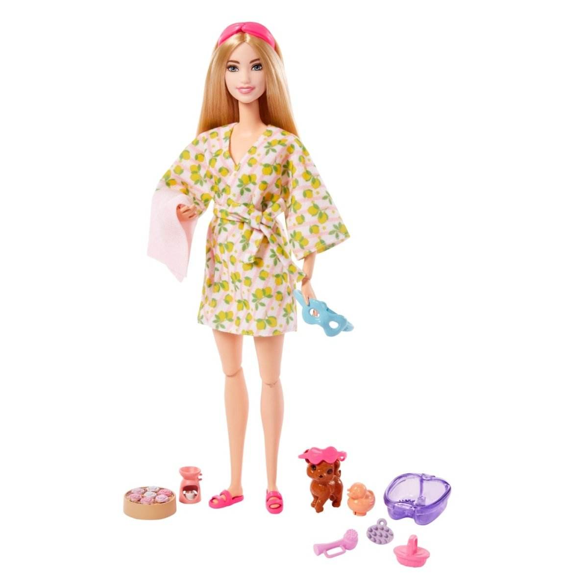 BARBIE SET DE JOACA CU ACCESORII PAPUSA BARBIE O ZI LA SPA - Atelieru' lui Mesterica