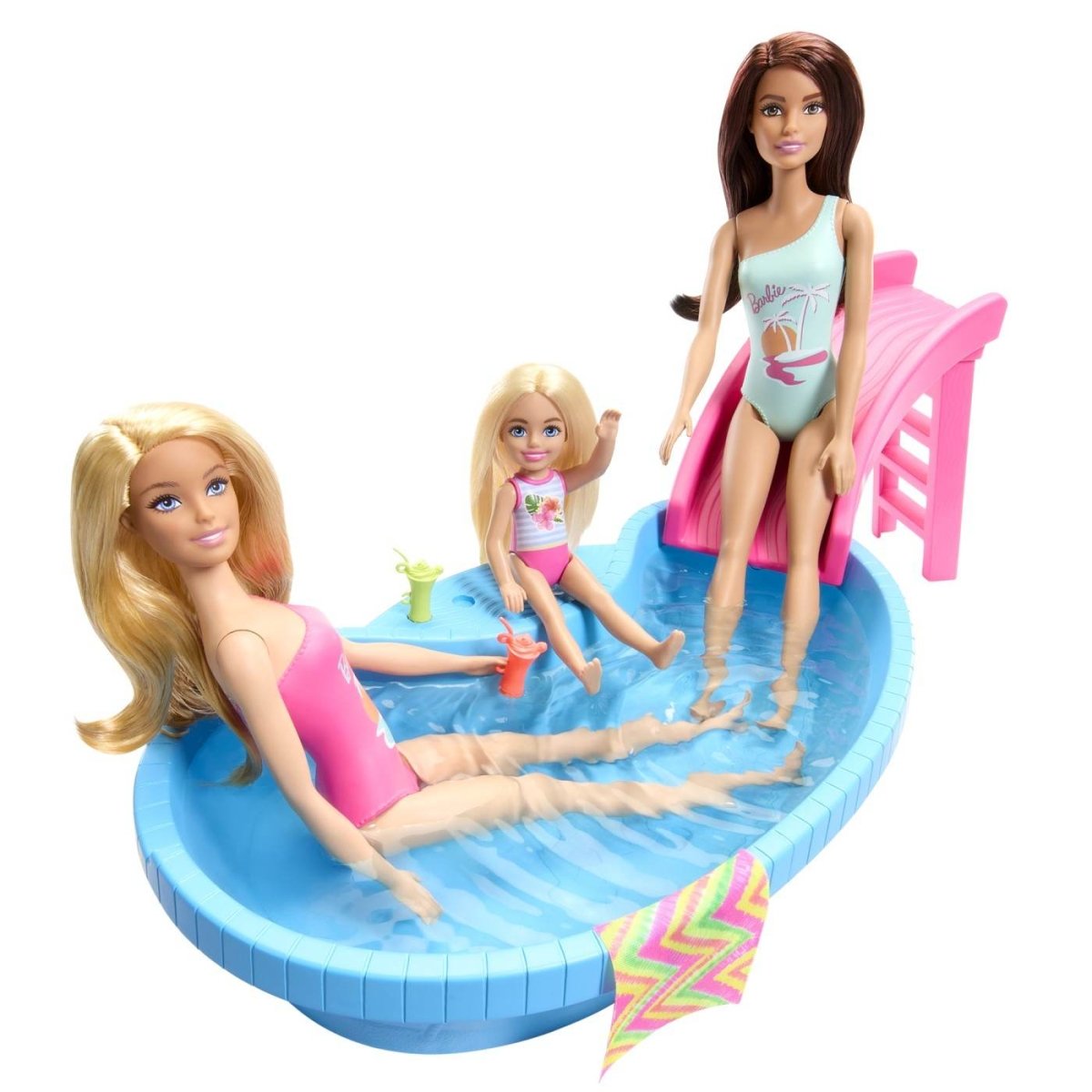 BARBIE SET PAPUSA BARBIE BLONDA SI PISCINA Atelieru' lui Mesterica | Jucarii, haine si incaltaminte pentru copii