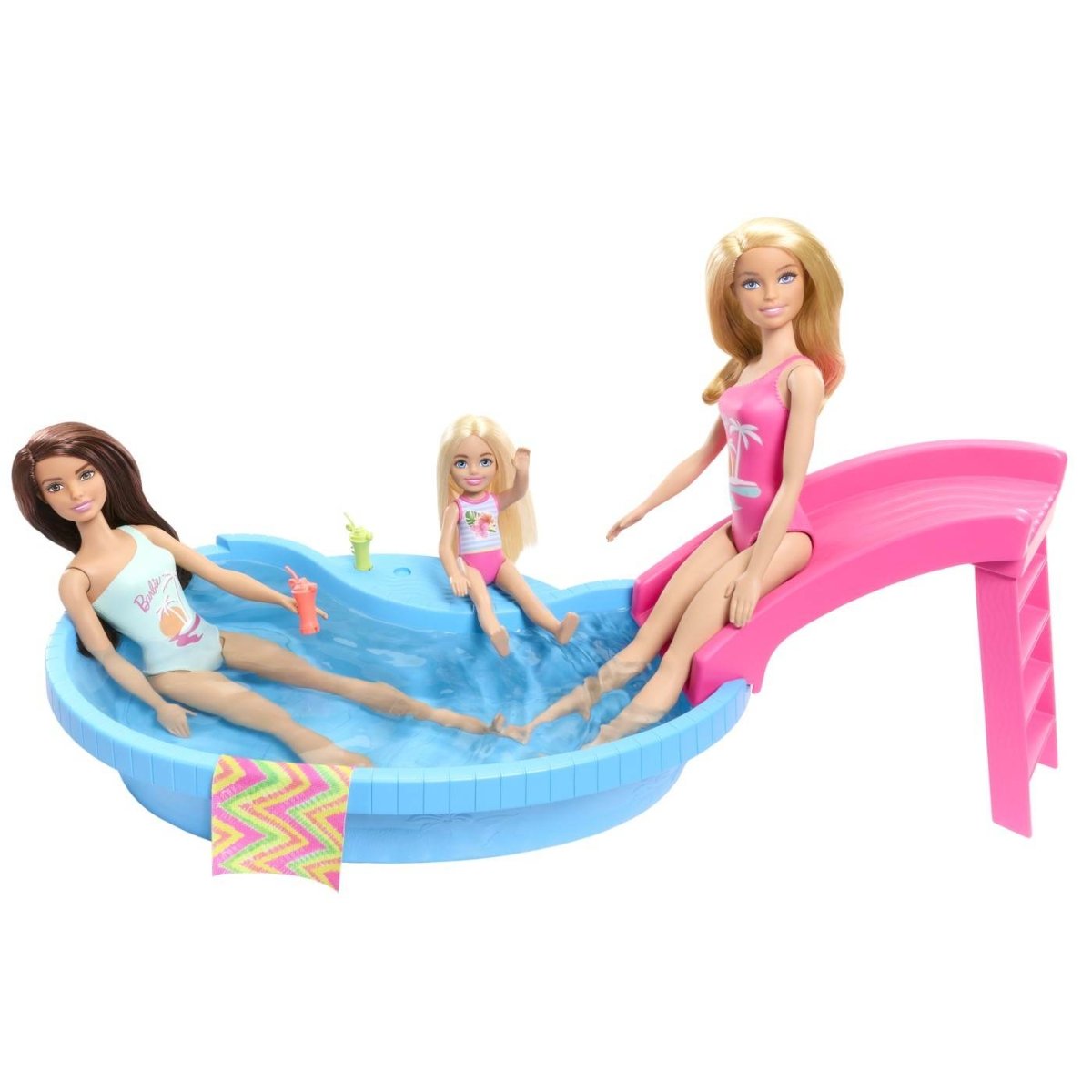 BARBIE SET PAPUSA BARBIE BLONDA SI PISCINA Atelieru' lui Mesterica | Jucarii, haine si incaltaminte pentru copii