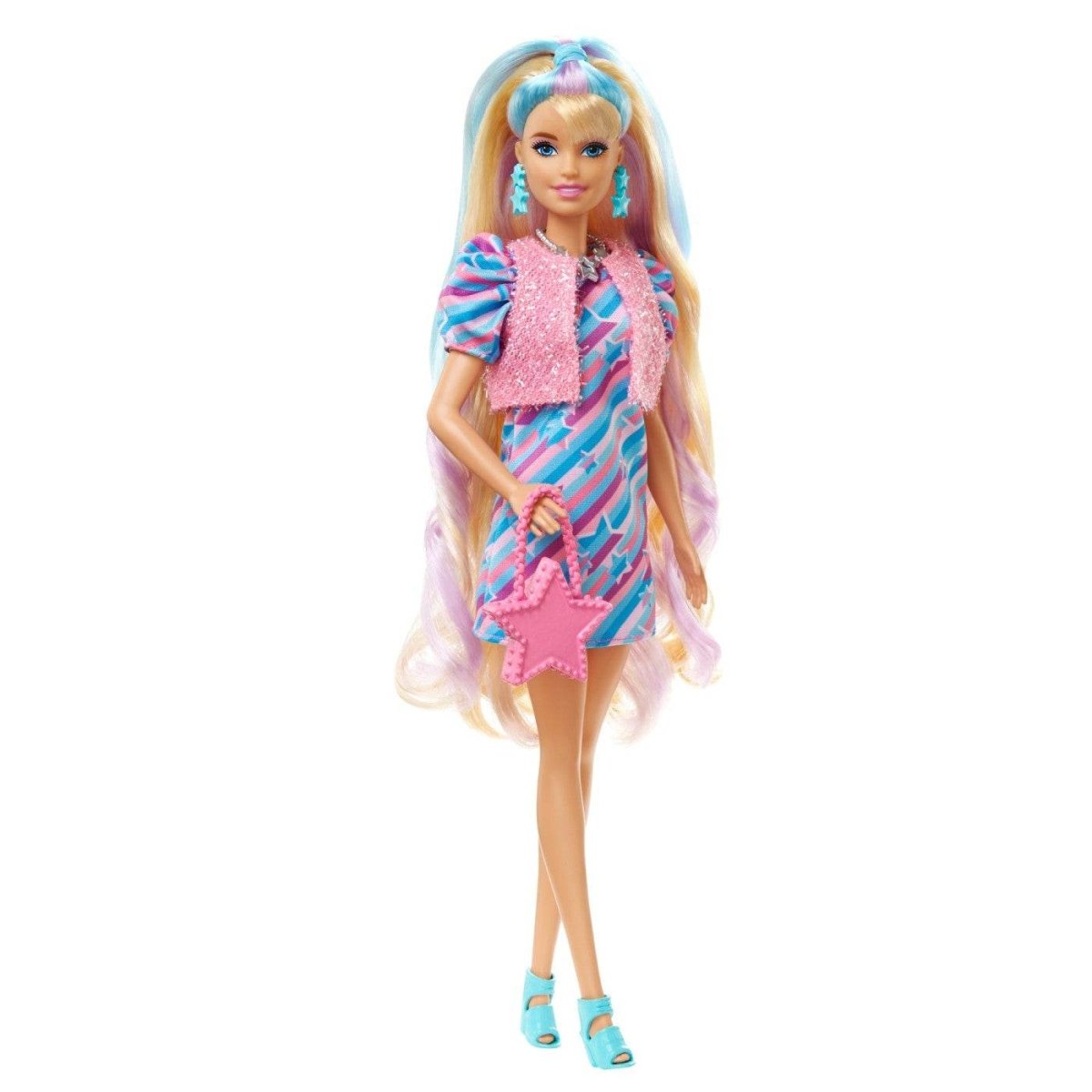 BARBIE TOTALLY HAIR PAPUSA BARBIE BLONDA Atelieru' lui Mesterica | Jucarii, haine si incaltaminte pentru copii