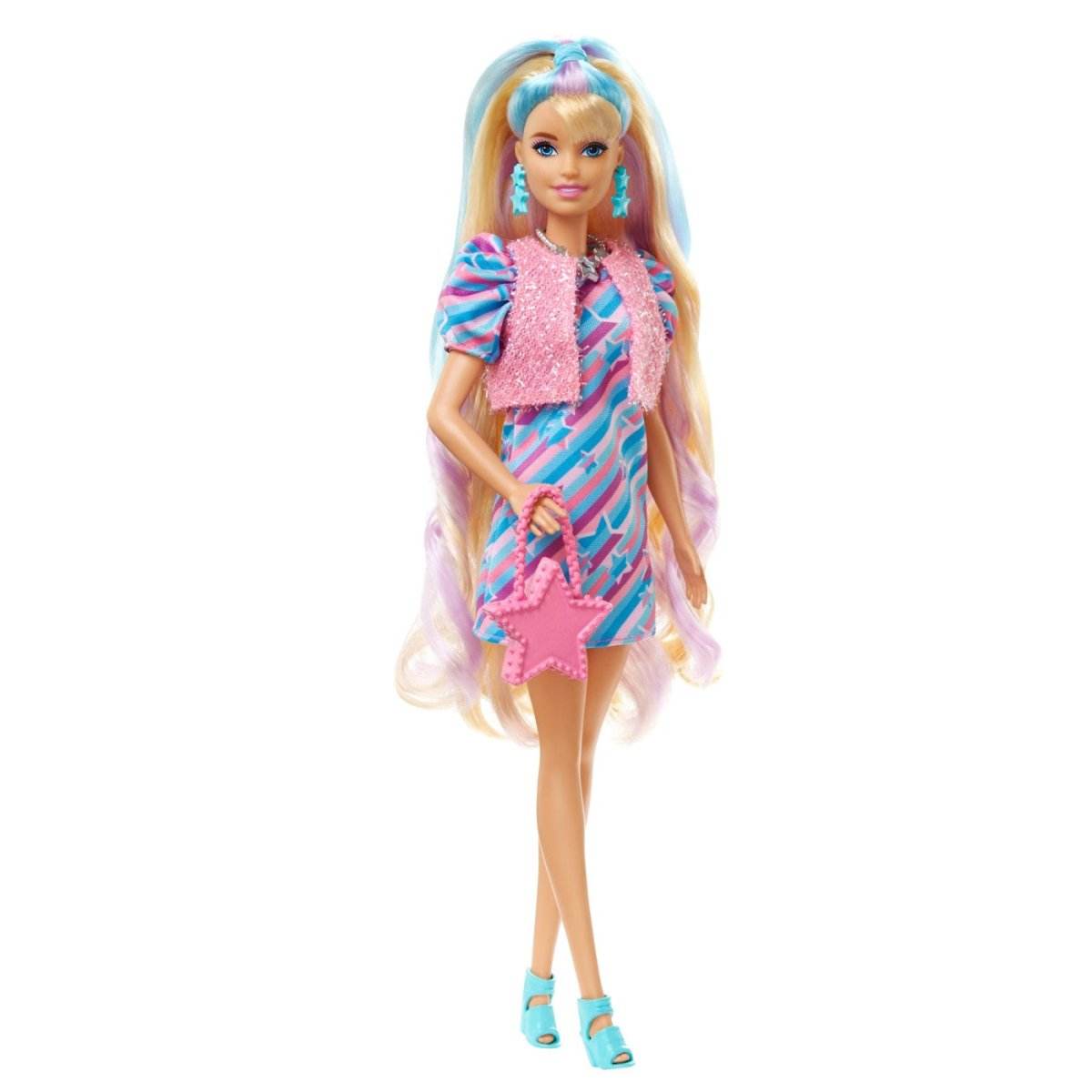 BARBIE TOTALLY HAIR PAPUSA BARBIE BLONDA - Atelieru' lui Mesterica