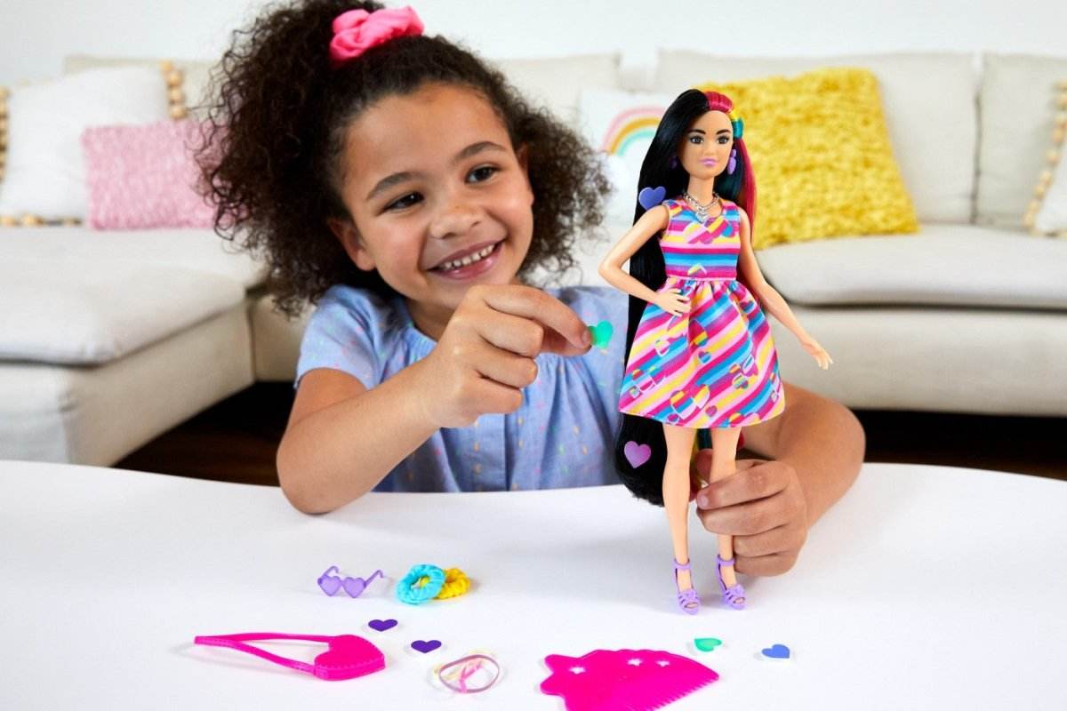 BARBIE TOTALLY HAIR PAPUSA BARBIE BRUNETA - Atelieru' lui Mesterica