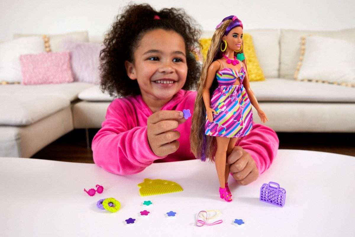 BARBIE TOTALLY HAIR PAPUSA BARBIE SATENA - Atelieru' lui Mesterica