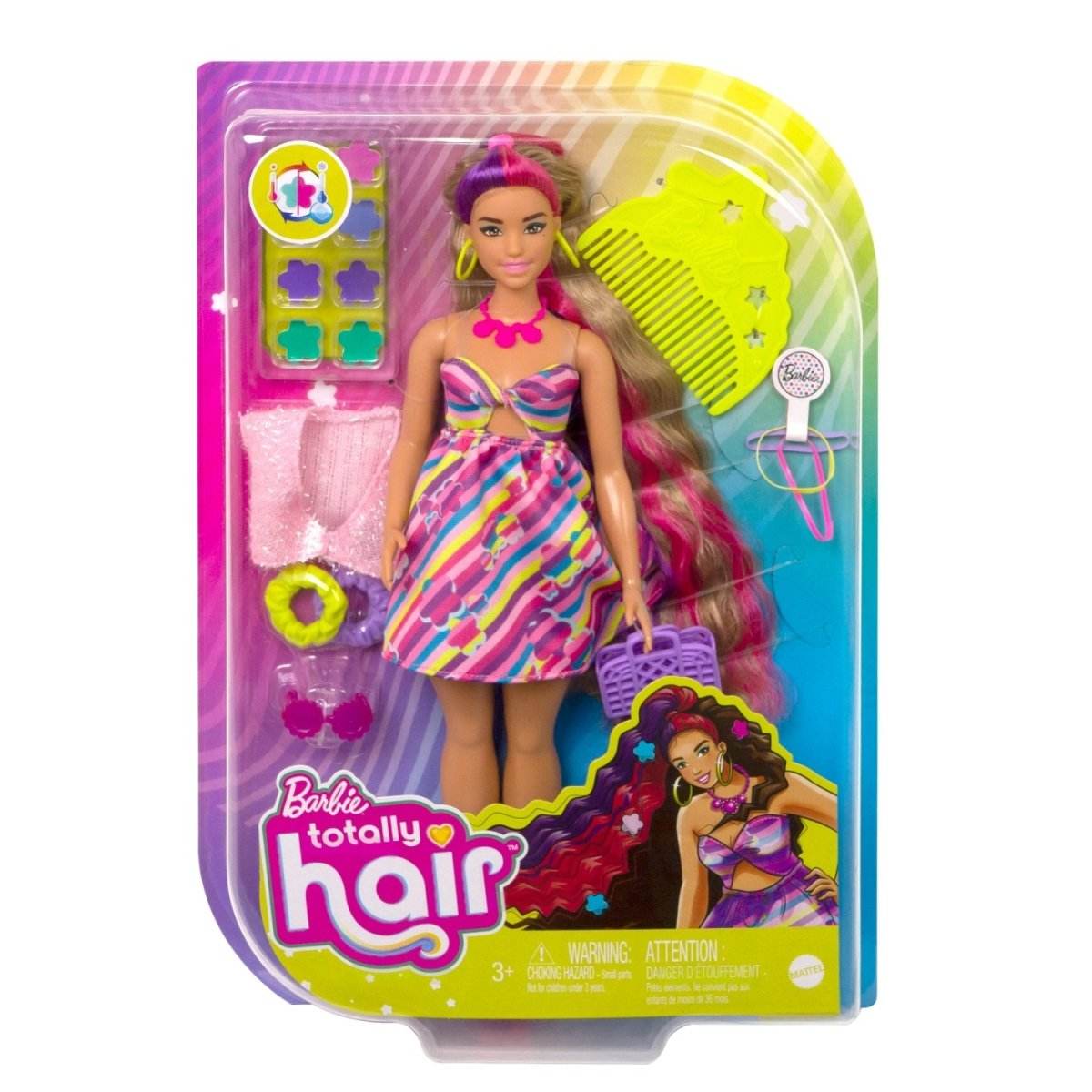 BARBIE TOTALLY HAIR PAPUSA BARBIE SATENA - Atelieru' lui Mesterica