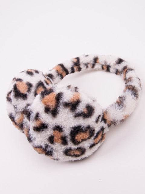 Bentita cu protectie pentru urechi - Animal Print Ivory - Atelieru' lui Mesterica