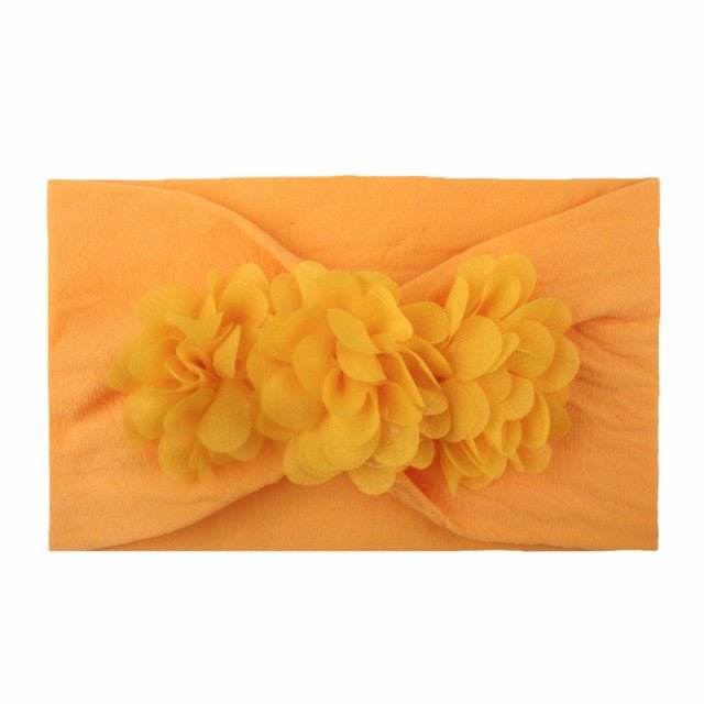 Bentita lata pentru fetite cu floricele aplicate - Atelieru' lui Mesterica
