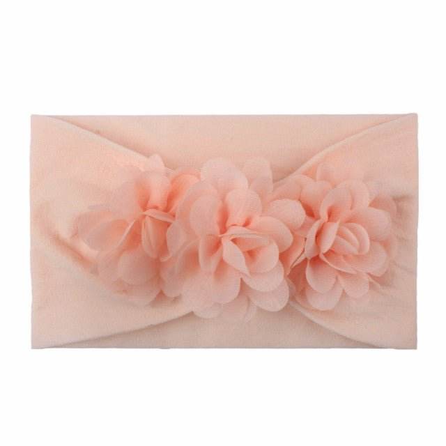 Bentita lata pentru fetite cu floricele aplicate - Atelieru' lui Mesterica
