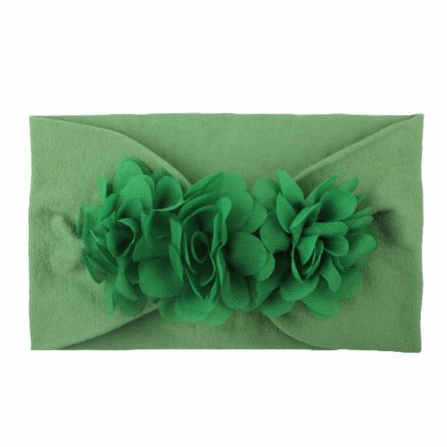 Bentita lata pentru fetite cu floricele aplicate - Atelieru' lui Mesterica