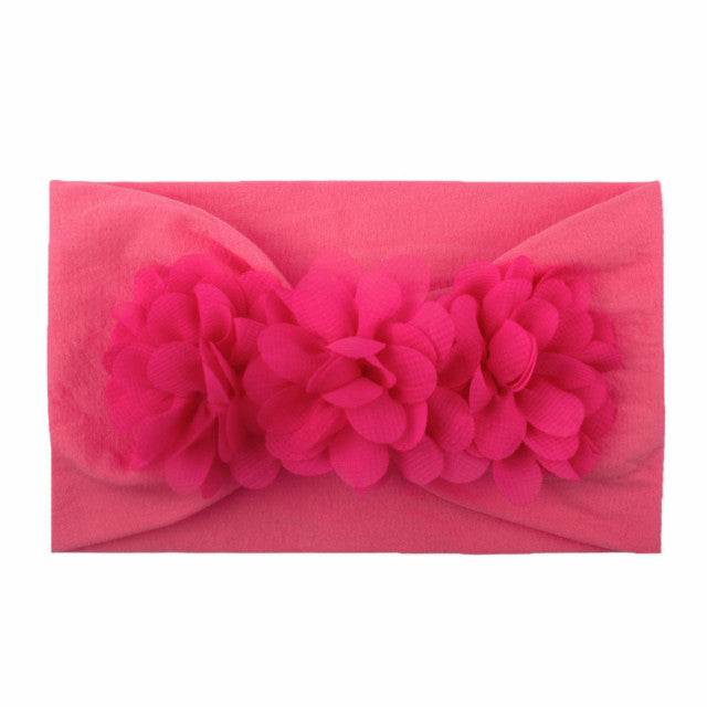 Bentita lata pentru fetite cu floricele aplicate - Atelieru' lui Mesterica