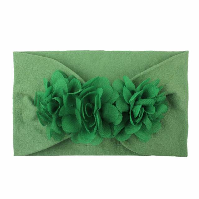 Bentita lata pentru fetite cu floricele aplicate - Atelieru' lui Mesterica