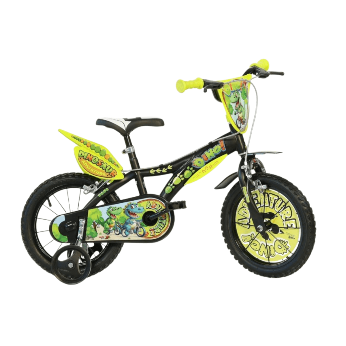 Bicicleta copii 14'' Aventurile dinozaurului Atelieru' lui Mesterica | Jucarii, haine si incaltaminte pentru copii