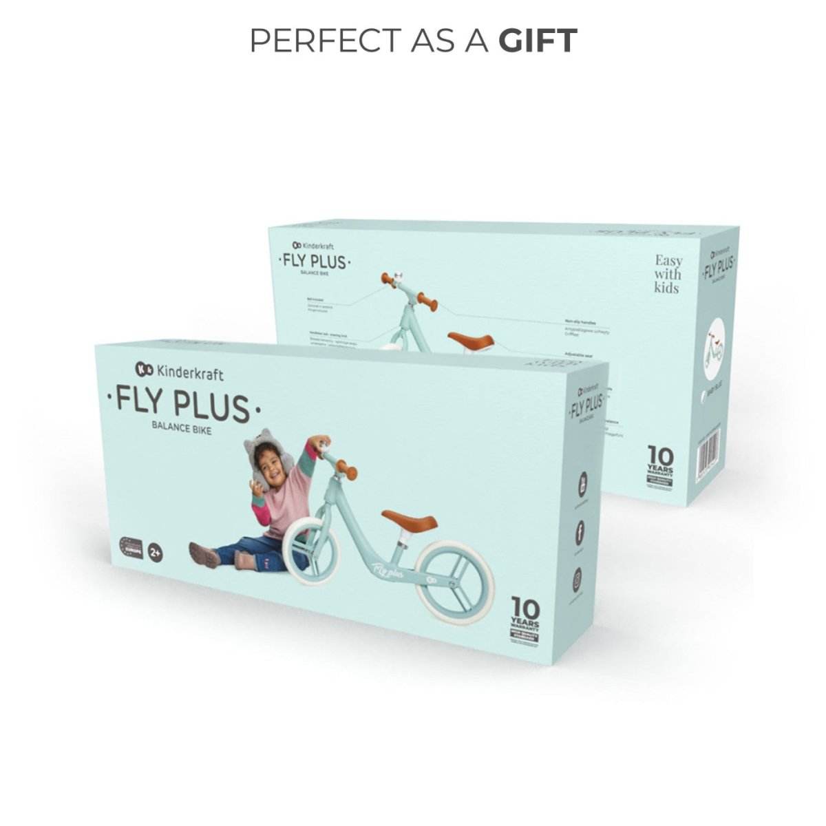 BICICLETA DE ECHILIBRU KINDERKRAFT FLY PLUS, BABY BLUE Atelieru' lui Mesterica | Jucarii, haine si incaltaminte pentru copii