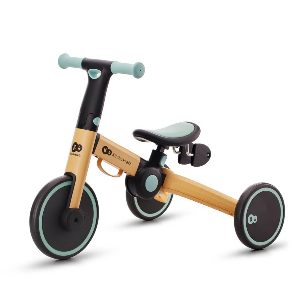 BICICLETA DE ECHILIBRU / TRICICLETA KINDERKRAFT 4TRIKE, SUNFLOWER BLUE - Atelieru' lui Mesterica