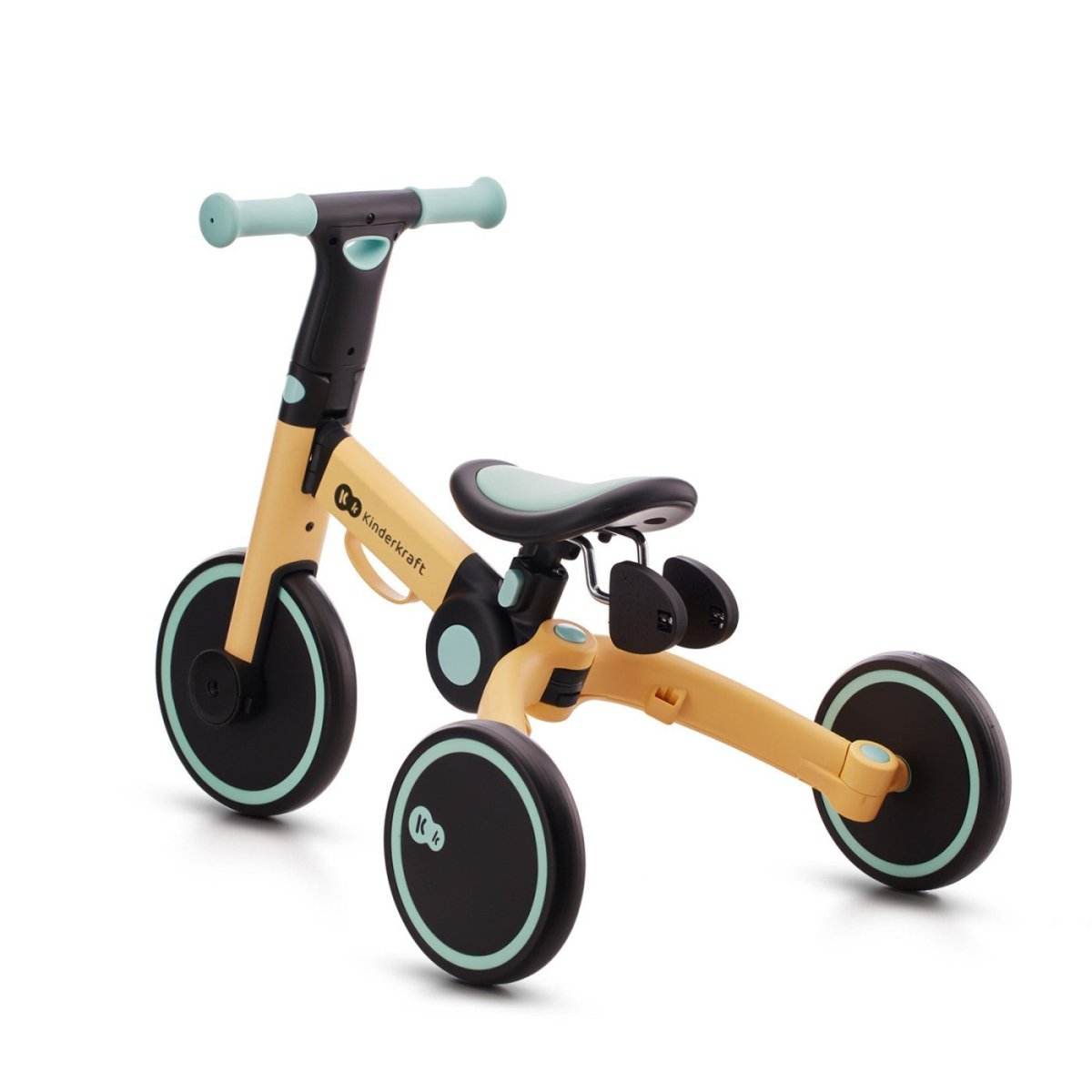 BICICLETA DE ECHILIBRU / TRICICLETA KINDERKRAFT 4TRIKE, SUNFLOWER BLUE - Atelieru' lui Mesterica