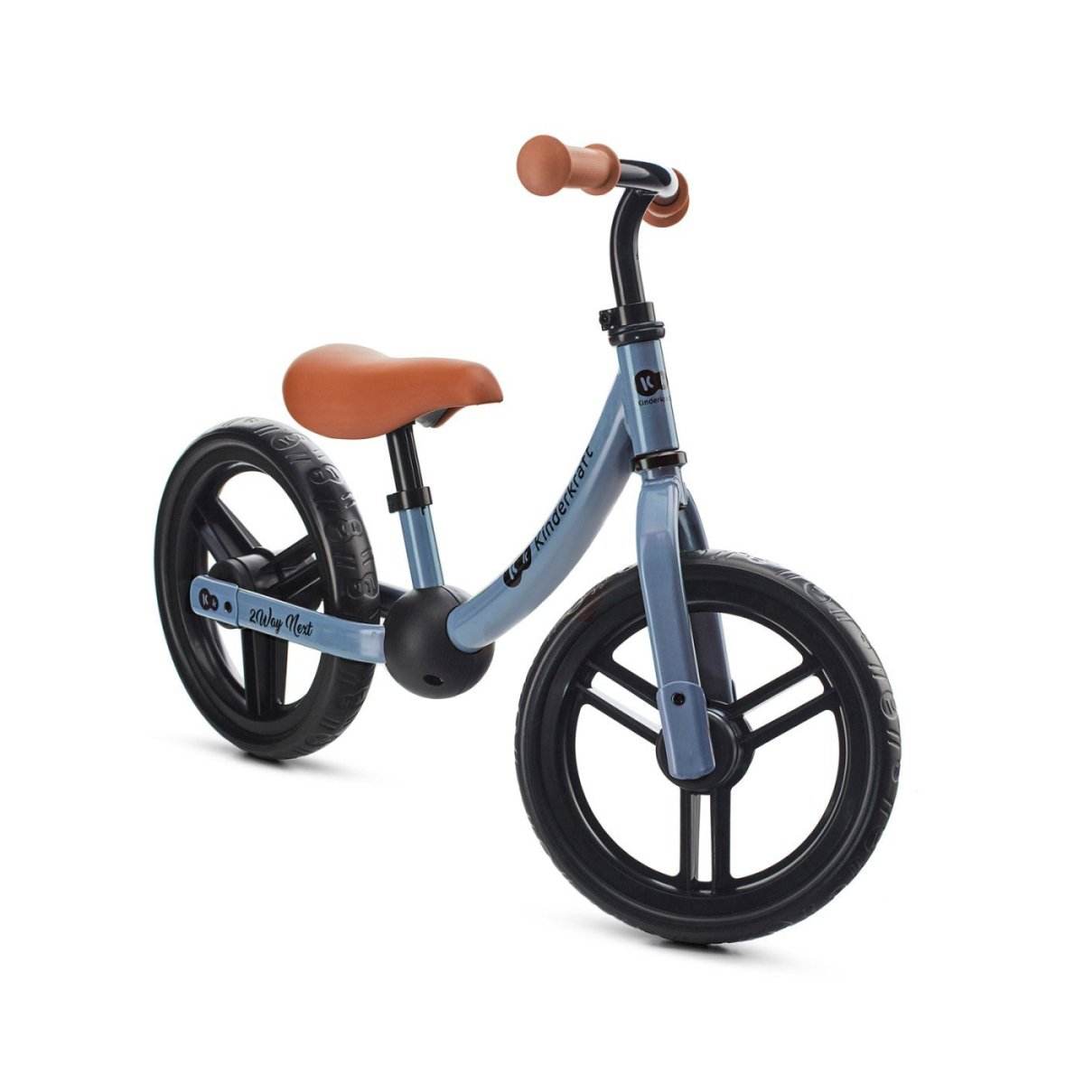 BICICLETA FARA PEDALE, KINDERKRAFT - 2WAY NEXT, PORTOCALIU, 12INCH, BLUE SKY - Atelieru' lui Mesterica