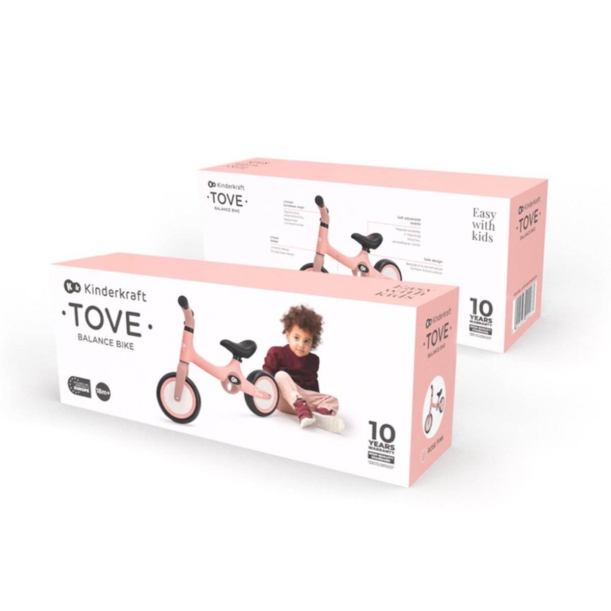 BICICLETA FARA PEDALE KINDERKRAFT TOVE, ROZ Atelieru' lui Mesterica | Jucarii, haine si incaltaminte pentru copii