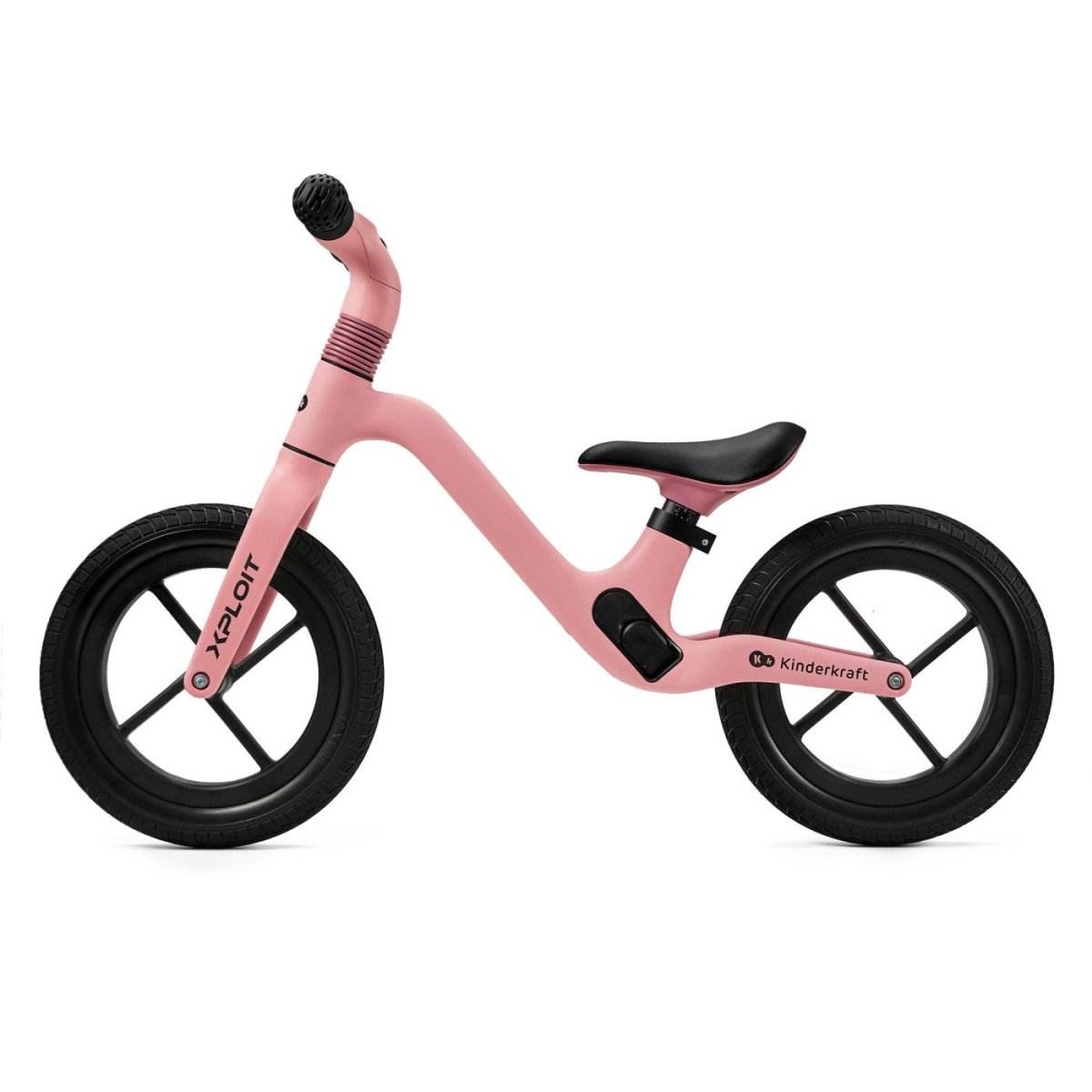 BICICLETA FARA PEDALE KINDERKRAFT XPLOIT, BUBBLEGUM PINK Atelieru' lui Mesterica | Jucarii, haine si incaltaminte pentru copii