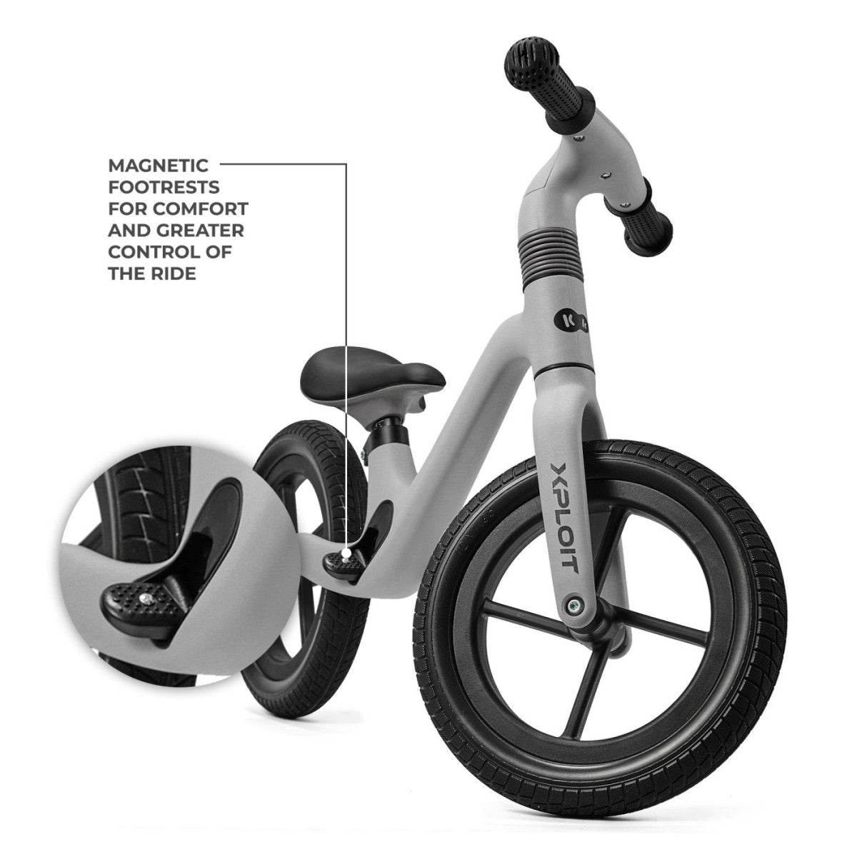 BICICLETA FARA PEDALE KINDERKRAFT XPLOIT, MOONSILVER Atelieru' lui Mesterica | Jucarii, haine si incaltaminte pentru copii