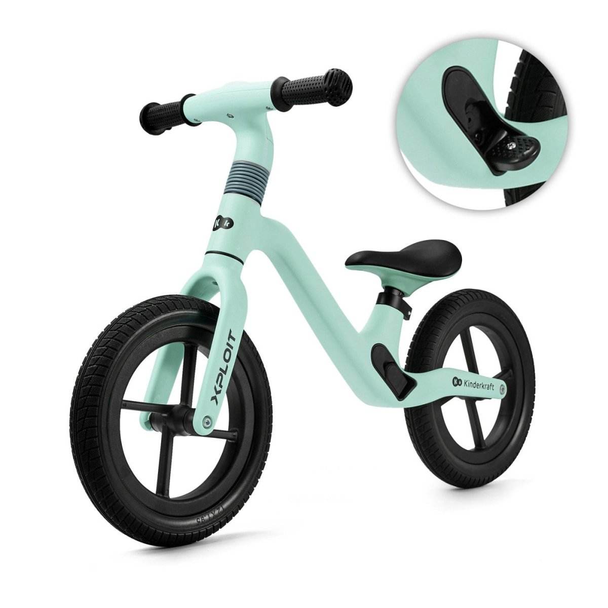 BICICLETA FARA PEDALE KINDERKRAFT XPLOIT, TURCOISE Atelieru' lui Mesterica | Jucarii, haine si incaltaminte pentru copii