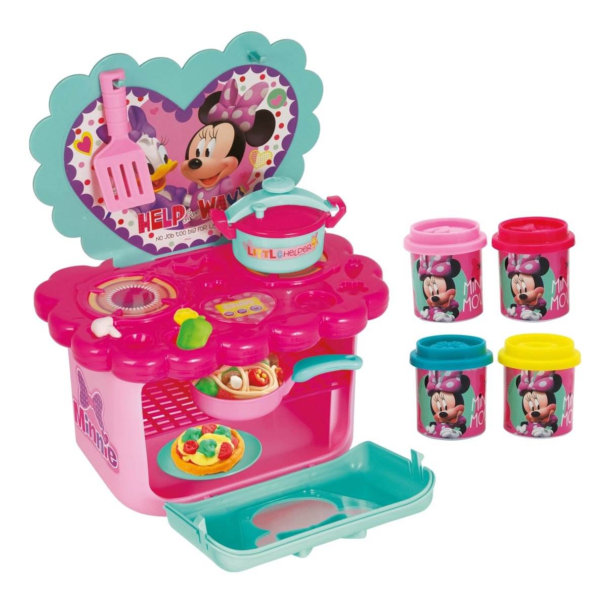 BUCATARIA DE PLASTILINA MINNIE CU ACCESORII - Atelieru' lui Mesterica